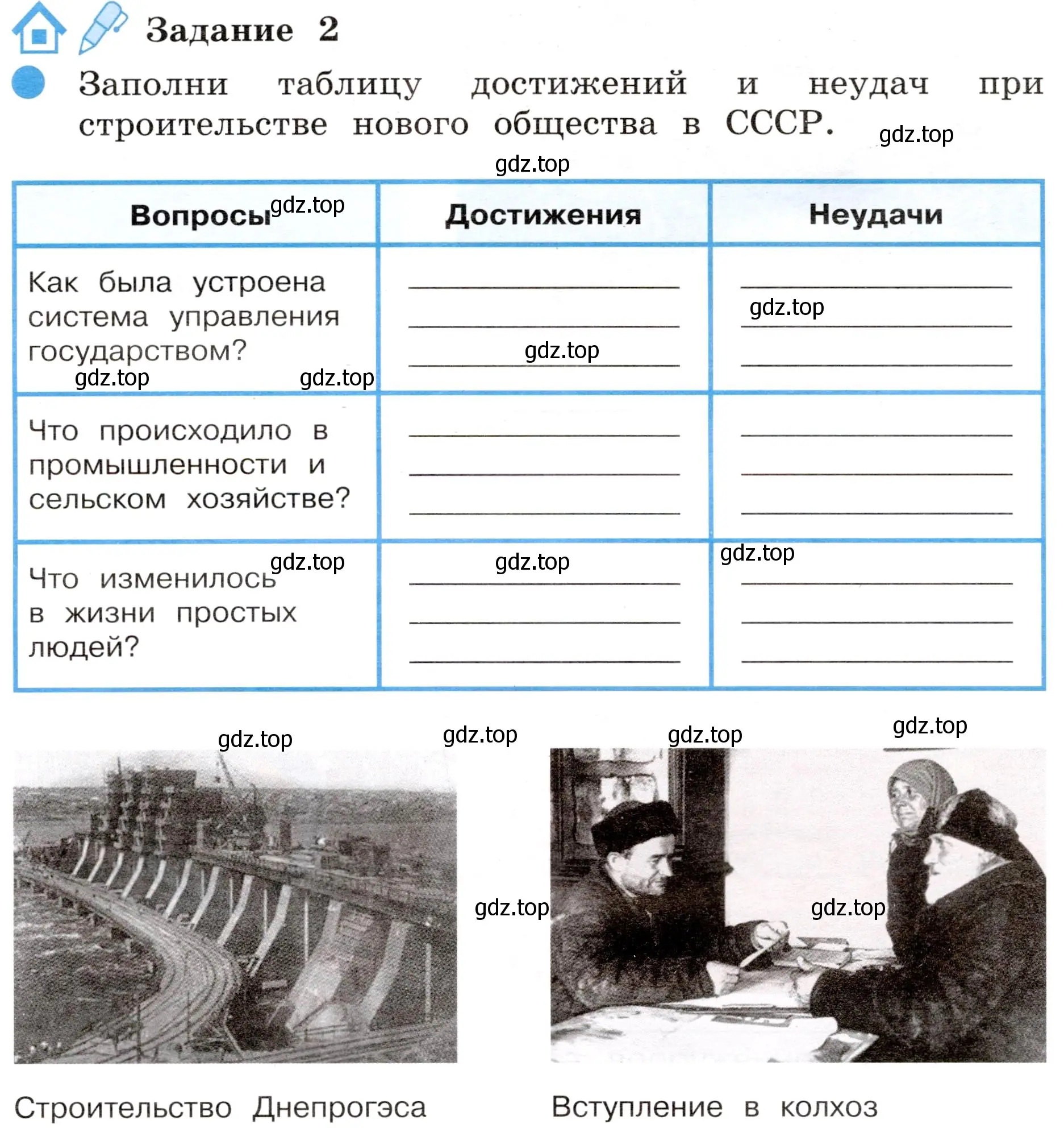 Условие номер 2 (страница 36) гдз по окружающему миру 4 класс Вахрушев, Зорин, рабочая тетрадь 2 часть