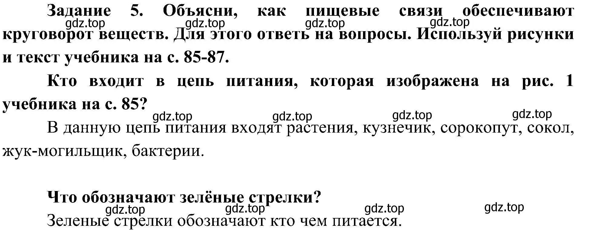 Решение номер 5 (страница 44) гдз по окружающему миру 4 класс Вахрушев, Зорин, рабочая тетрадь 1 часть