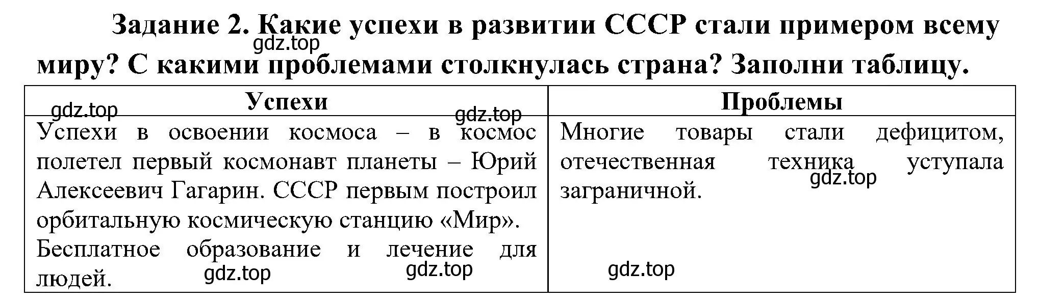 Решение номер 2 (страница 41) гдз по окружающему миру 4 класс Вахрушев, Зорин, рабочая тетрадь 2 часть