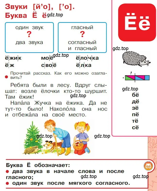 Условие  31 (страница 31) гдз по русскому языку 1 класс Горецкий, Кирюшкин, учебник 2 часть