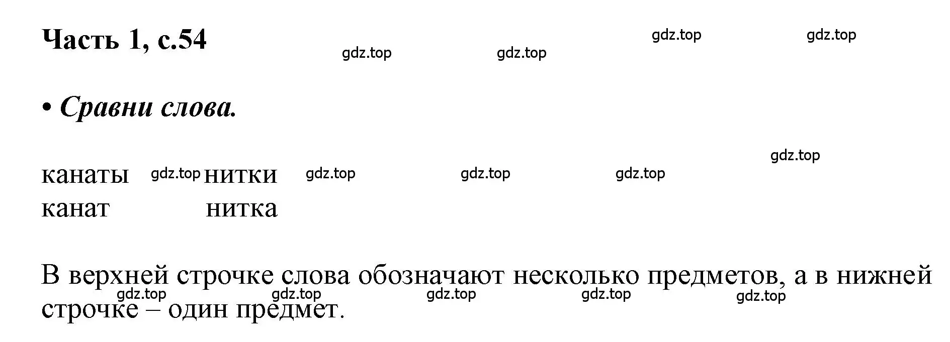 Решение  54 (страница 54) гдз по русскому языку 1 класс Горецкий, Кирюшкин, учебник 1 часть