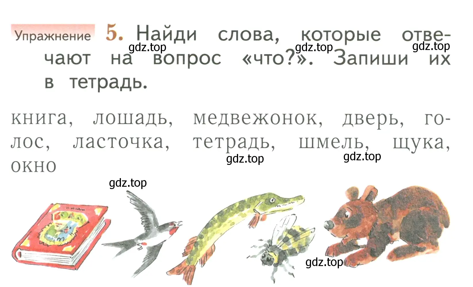 Условие номер 5 (страница 19) гдз по русскому языку 1 класс Иванов, Евдокимова, учебник