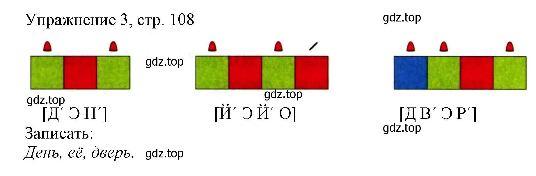 Решение номер 3 (страница 108) гдз по русскому языку 1 класс Иванов, Евдокимова, учебник