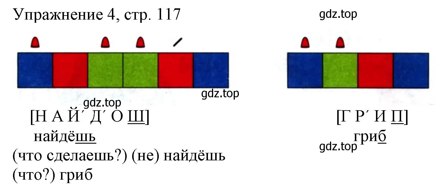 Решение номер 4 (страница 117) гдз по русскому языку 1 класс Иванов, Евдокимова, учебник