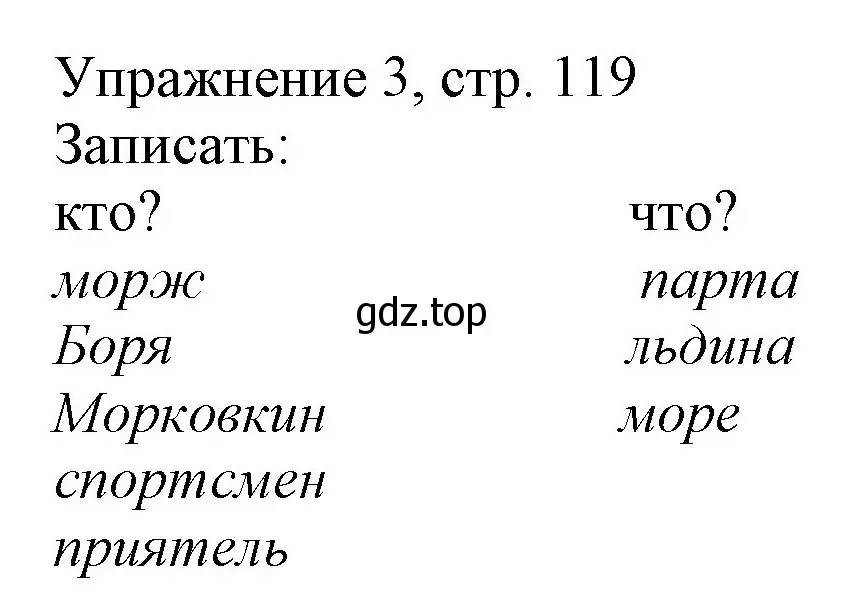 Решение номер 3 (страница 119) гдз по русскому языку 1 класс Иванов, Евдокимова, учебник