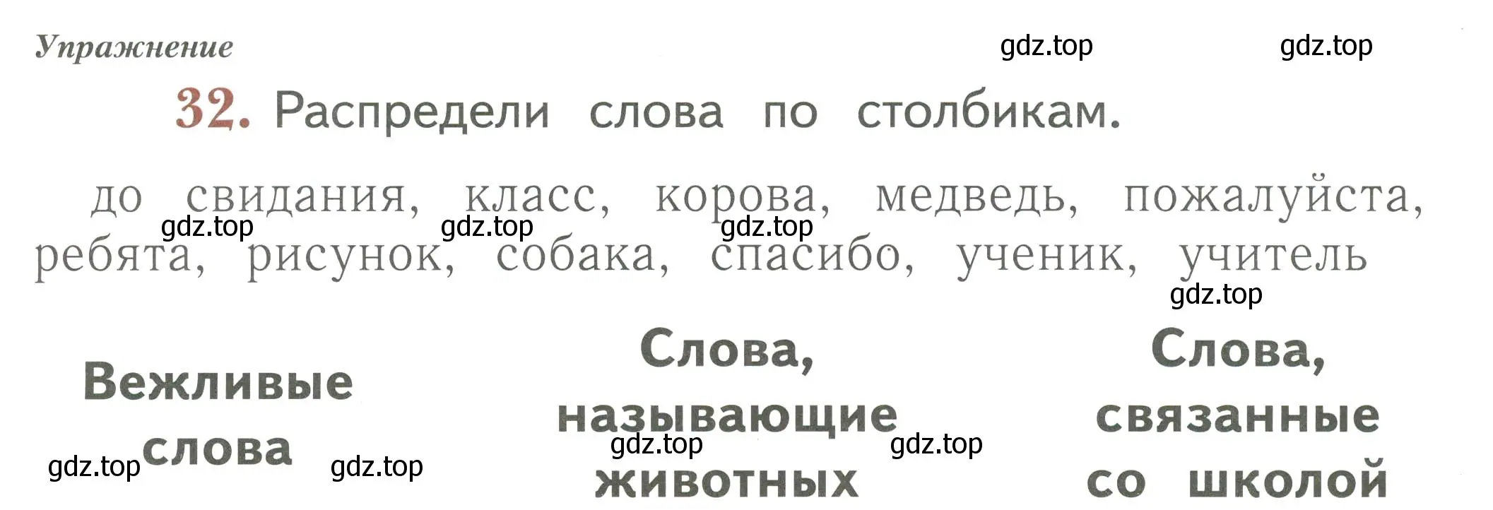 Условие номер 32 (страница 80) гдз по русскому языку 1 класс Иванов, Евдокимова, рабочая тетрадь 2 часть