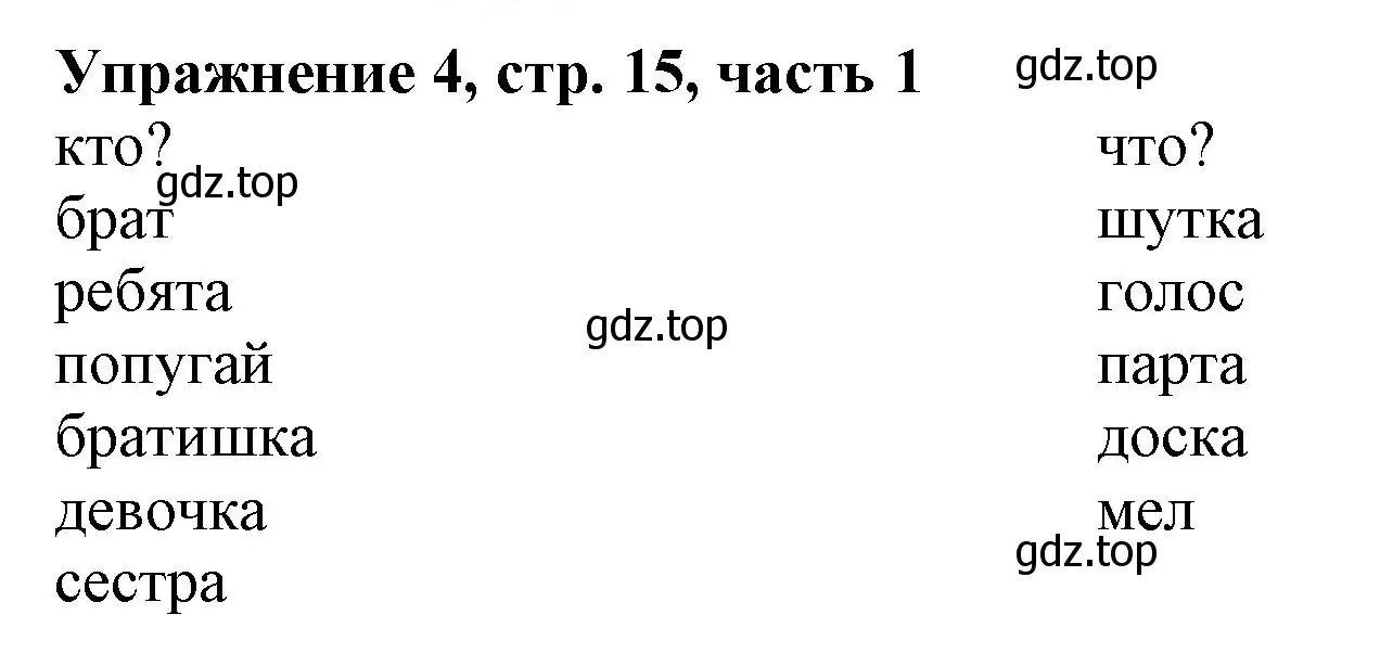 Решение номер 4 (страница 15) гдз по русскому языку 1 класс Иванов, Евдокимова, рабочая тетрадь 1 часть