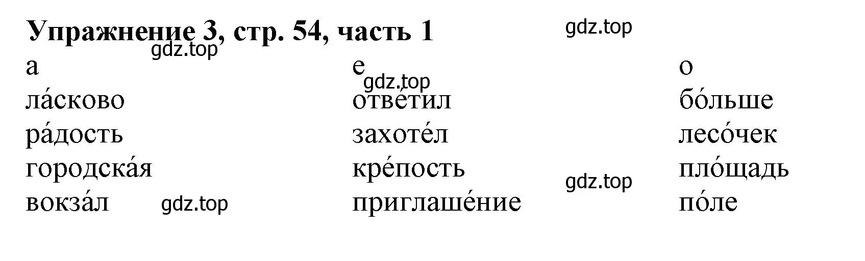 Решение номер 3 (страница 54) гдз по русскому языку 1 класс Иванов, Евдокимова, рабочая тетрадь 1 часть