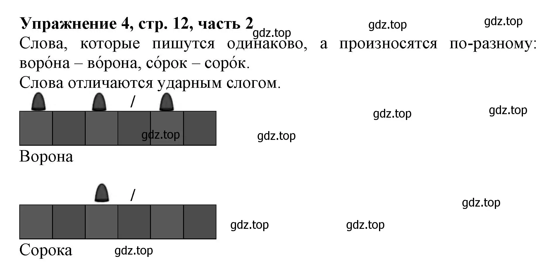 Решение номер 4 (страница 12) гдз по русскому языку 1 класс Иванов, Евдокимова, рабочая тетрадь 2 часть