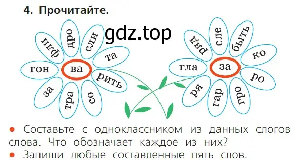 Условие номер 4 (страница 33) гдз по русскому языку 1 класс Канакина, Горецкий, учебник