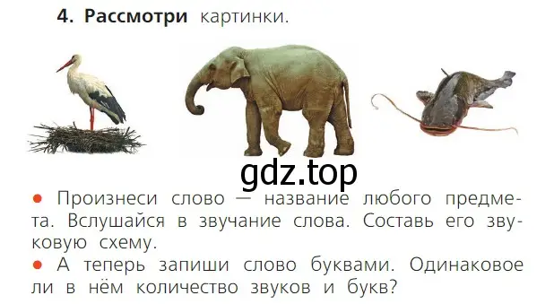 Условие номер 4 (страница 47) гдз по русскому языку 1 класс Канакина, Горецкий, учебник