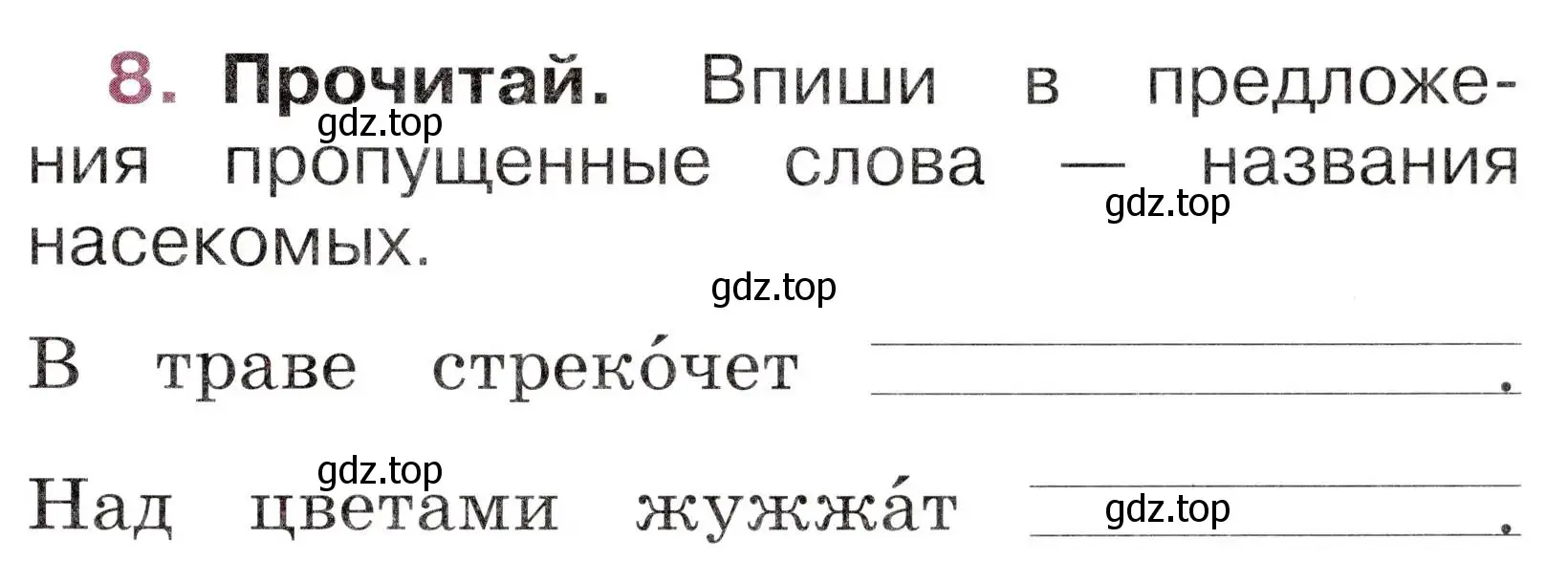 Условие номер 8 (страница 29) гдз по русскому языку 1 класс Канакина, рабочая тетрадь