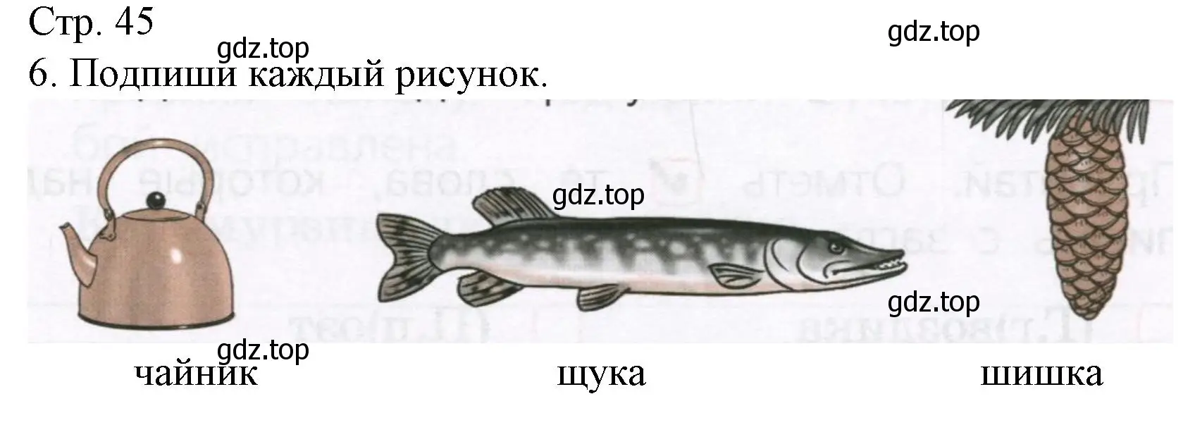 Решение номер 6 (страница 45) гдз по русскому языку 1 класс Канакина, тетрадь учебных достижений