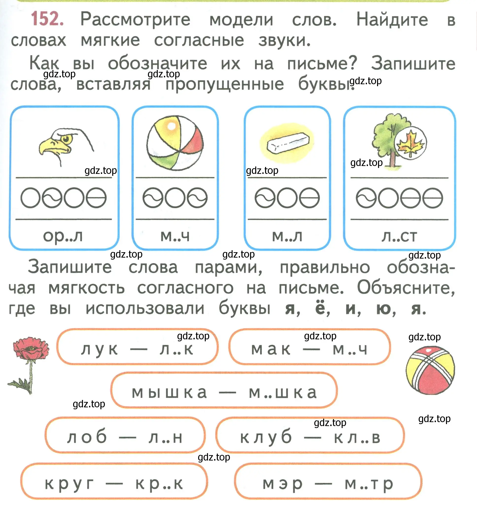 Условие номер 152 (страница 81) гдз по русскому языку 1 класс Климанова, Макеева, учебник