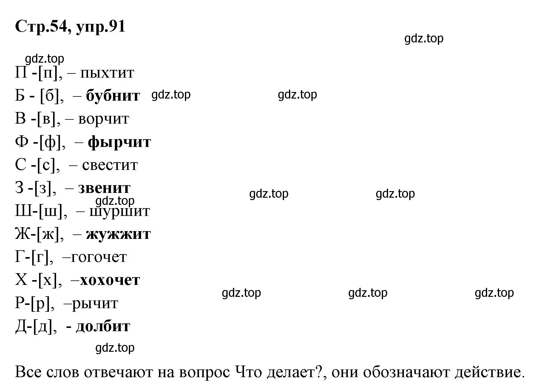 Решение номер 91 (страница 54) гдз по русскому языку 1 класс Климанова, Макеева, учебник