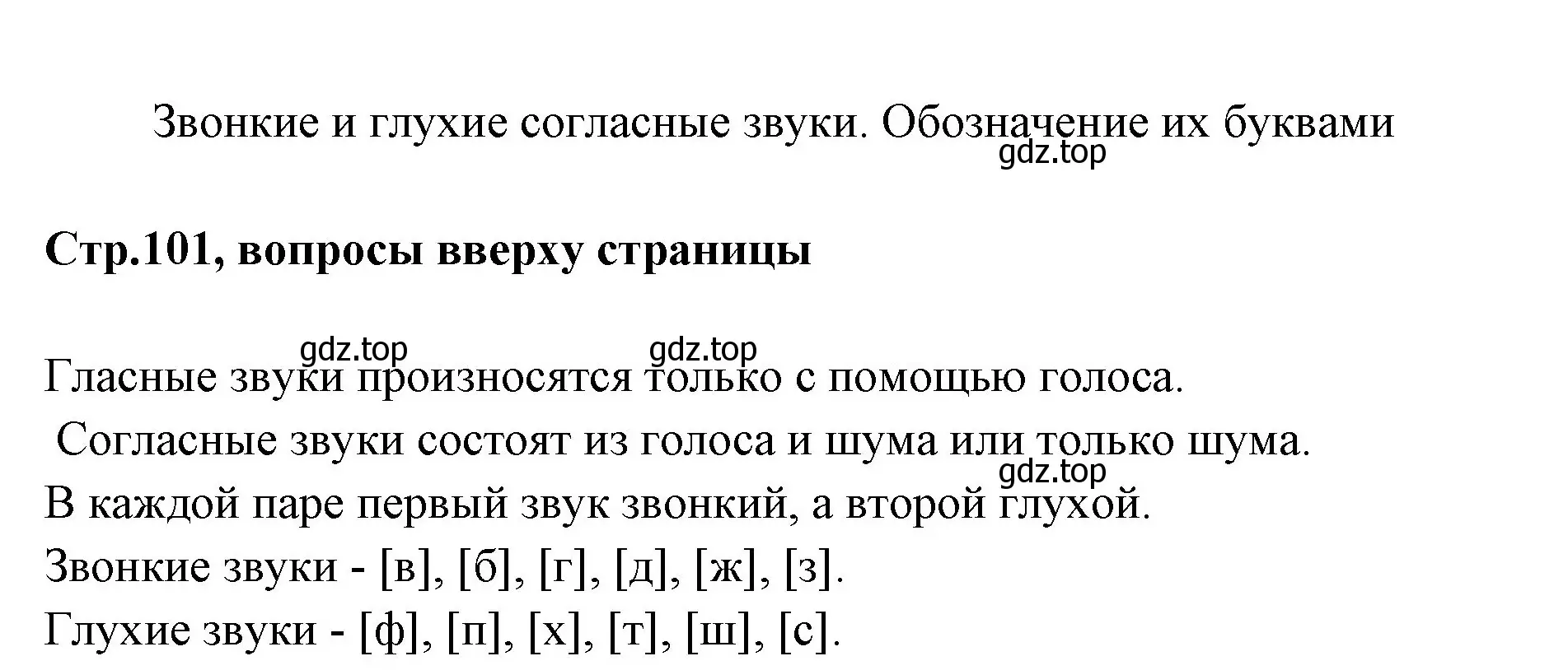 Решение номер Вопросы в верху страницы (страница 101) гдз по русскому языку 1 класс Климанова, Макеева, учебник