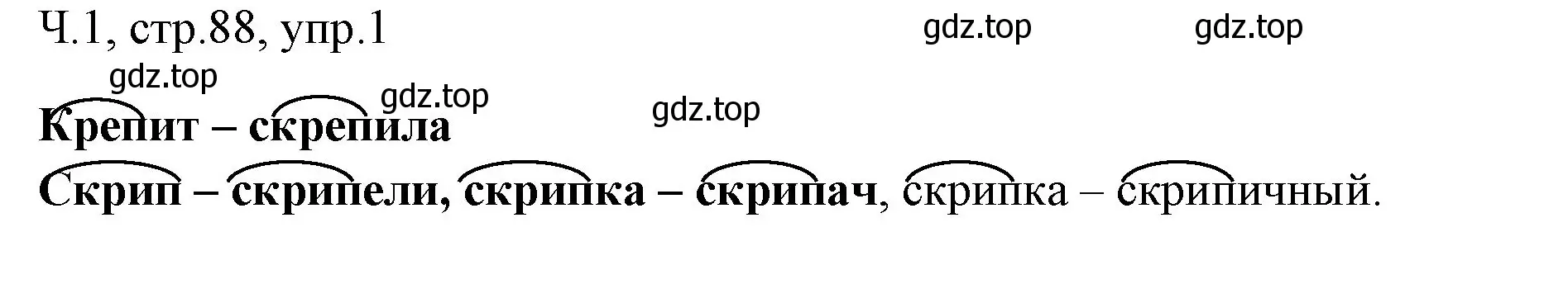 Решение номер 1 (страница 88) гдз по русскому языку 2 класс Иванов, Евдокимова, учебник 1 часть