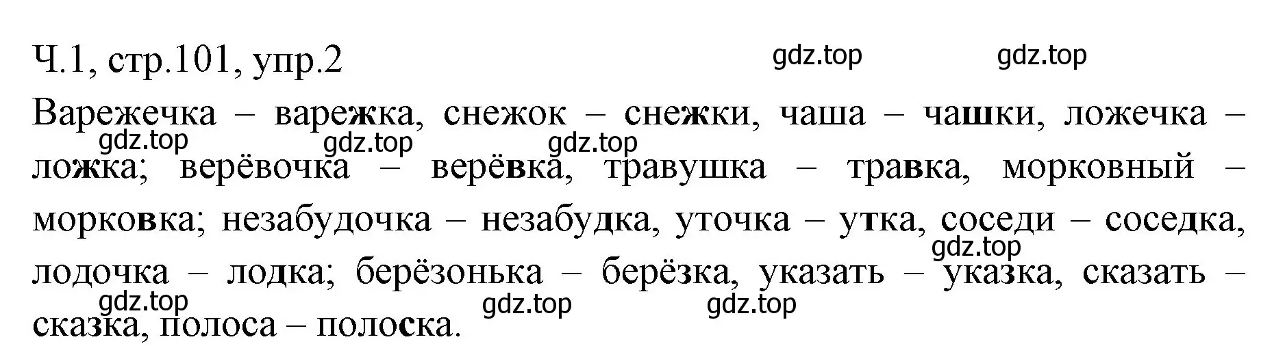 Решение номер 2 (страница 101) гдз по русскому языку 2 класс Иванов, Евдокимова, учебник 1 часть