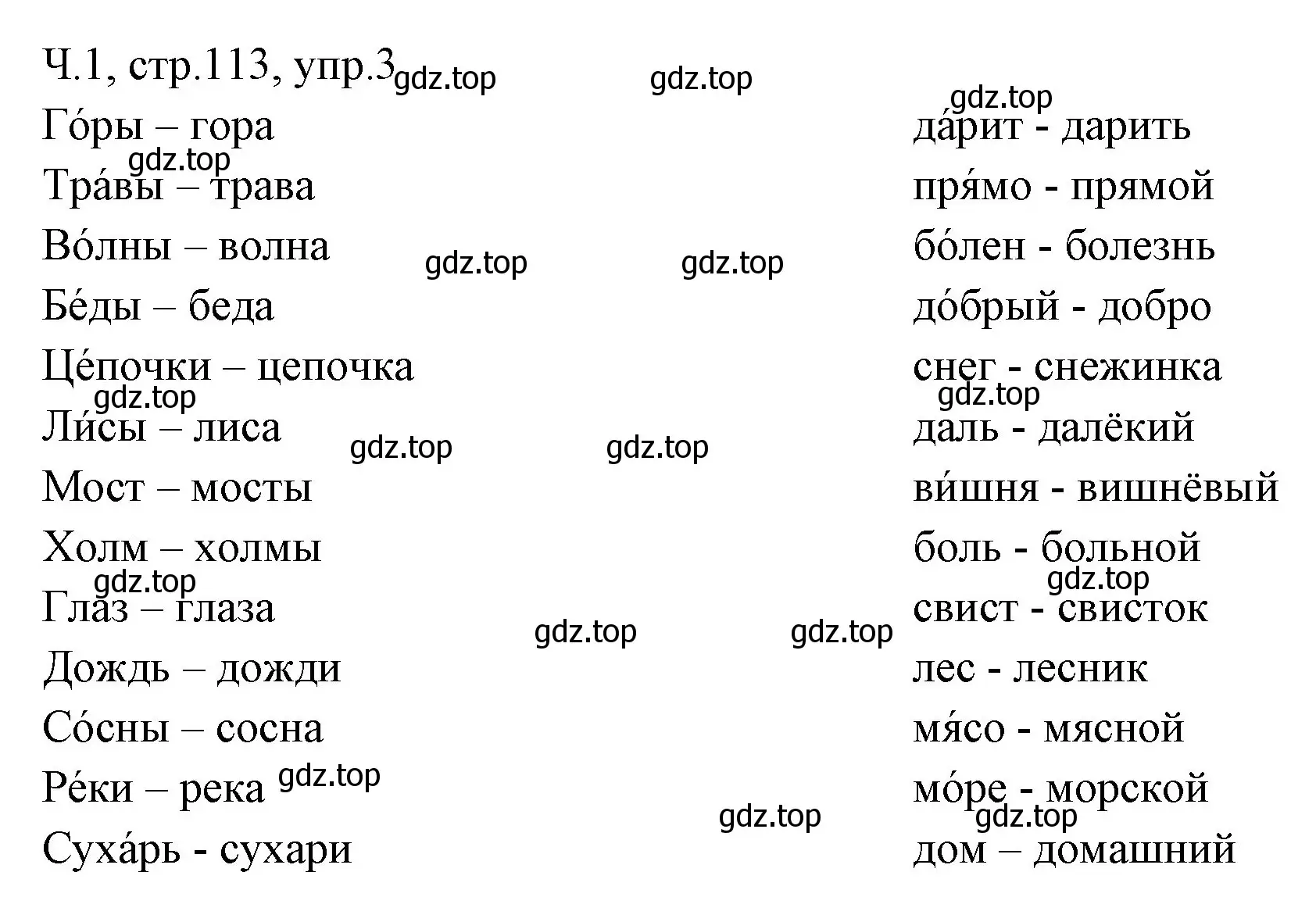 Решение номер 3 (страница 113) гдз по русскому языку 2 класс Иванов, Евдокимова, учебник 1 часть