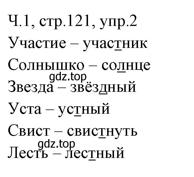 Решение номер 2 (страница 121) гдз по русскому языку 2 класс Иванов, Евдокимова, учебник 1 часть