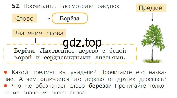 Условие номер 52 (страница 43) гдз по русскому языку 2 класс Канакина, Горецкий, учебник 1 часть