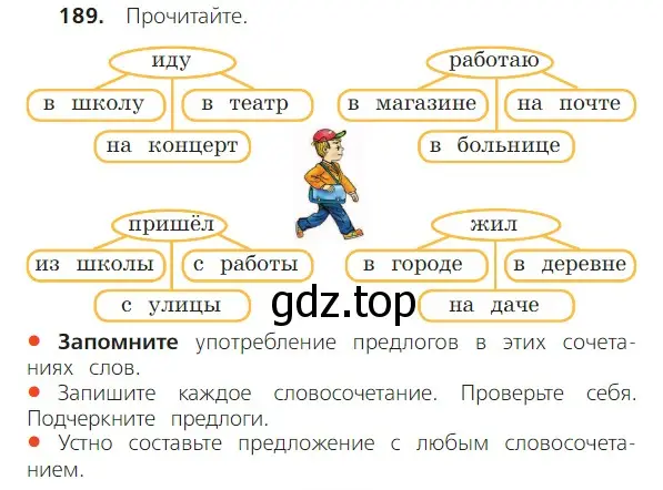 Условие номер 189 (страница 109) гдз по русскому языку 2 класс Канакина, Горецкий, учебник 2 часть