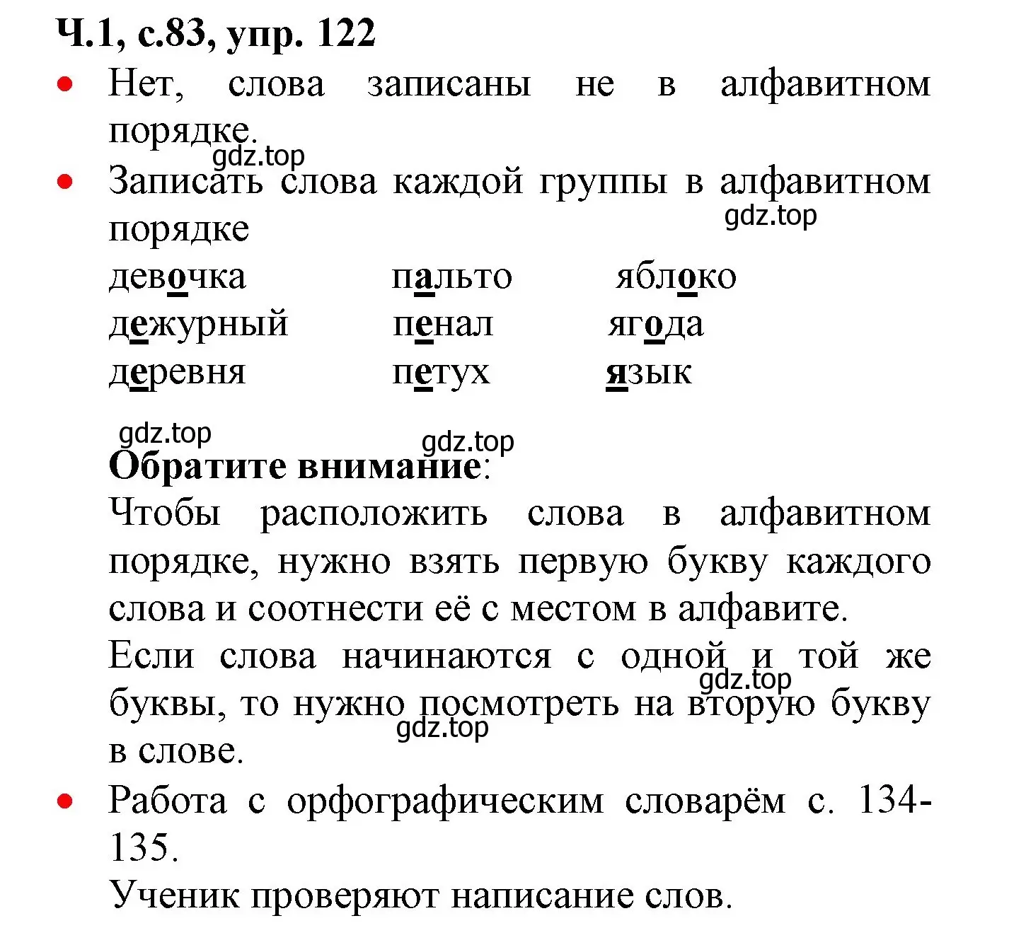 Решение номер 122 (страница 83) гдз по русскому языку 2 класс Канакина, Горецкий, учебник 1 часть