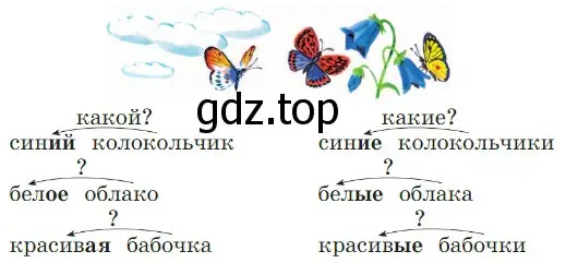 На какой вопрос отвечают имена прилагательные в единственном числе? во множественном числе?