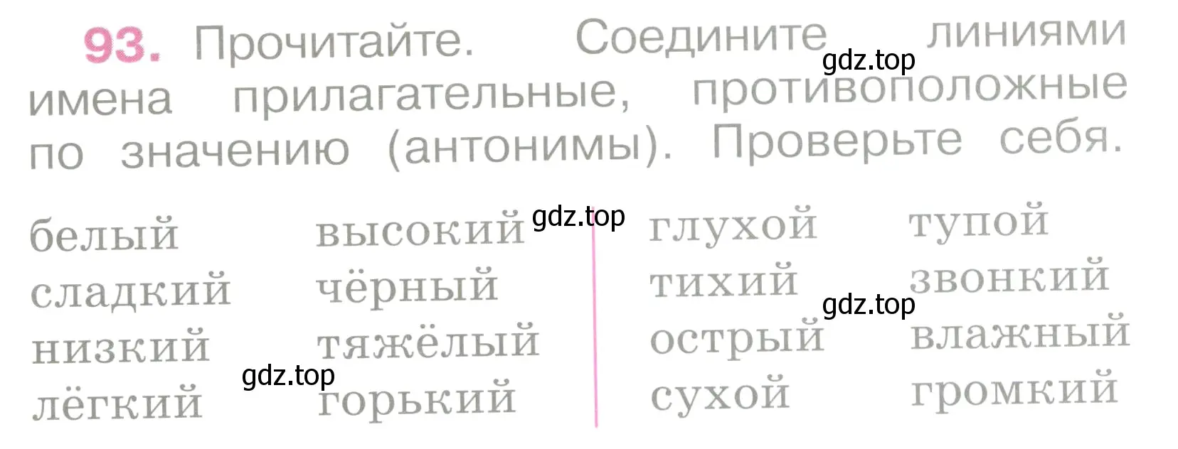 Условие номер 93 (страница 44) гдз по русскому языку 2 класс Канакина, рабочая тетрадь 2 часть