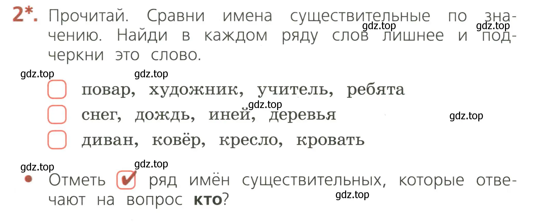 Условие номер 2 (страница 54) гдз по русскому языку 2 класс Канакина, тетрадь учебных достижений