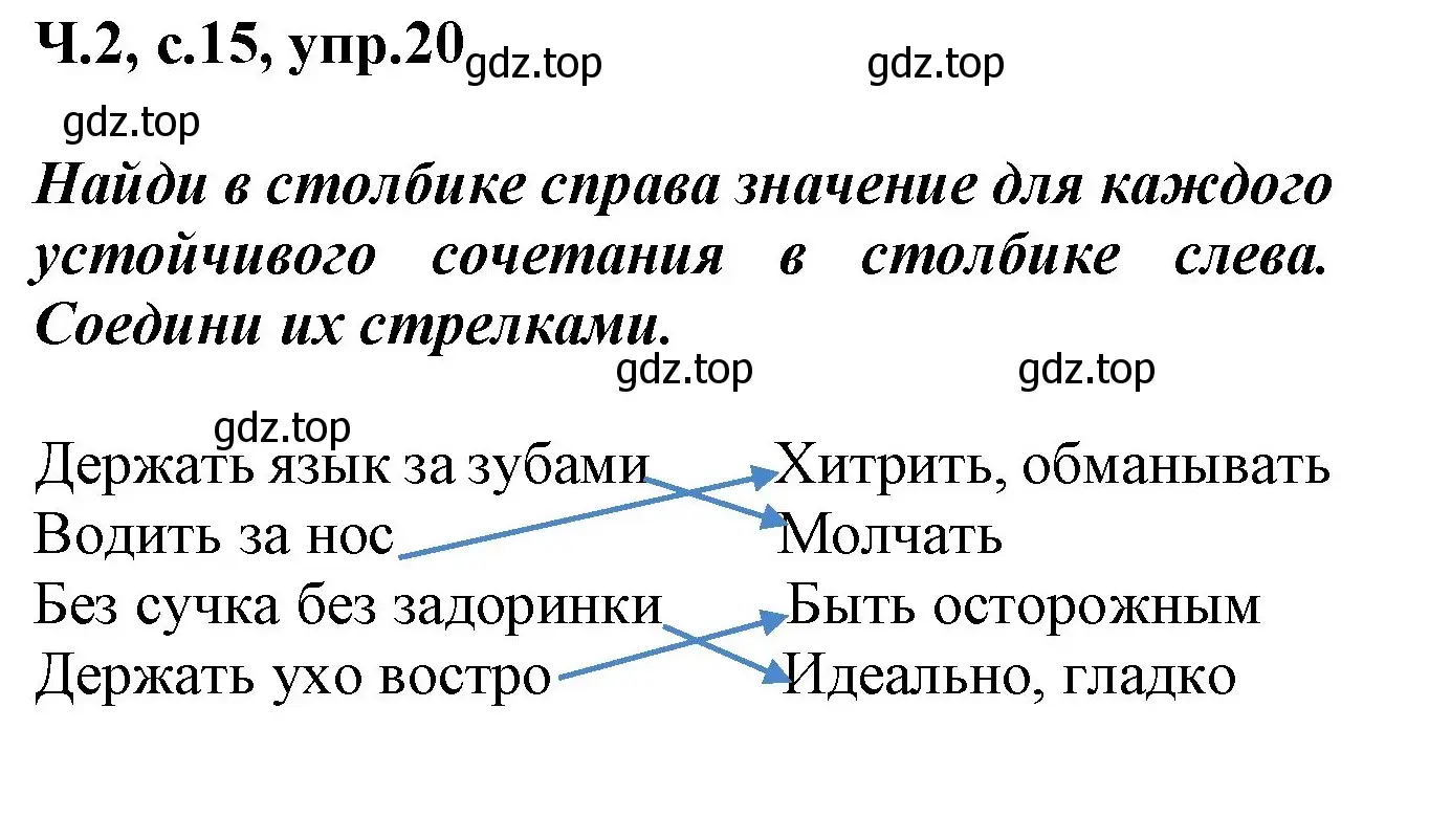 Решение номер 20 (страница 15) гдз по русскому языку 2 класс Климанова, Бабушкина, рабочая тетрадь 2 часть