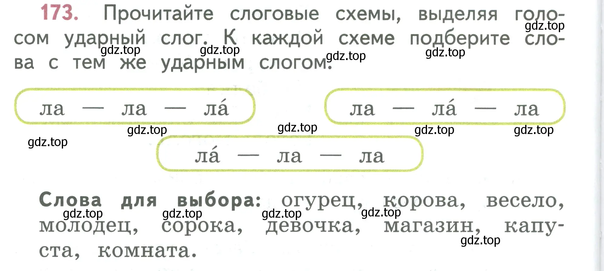 Условие номер 173 (страница 94) гдз по русскому языку 2 класс Климанова, Бабушкина, учебник 1 часть