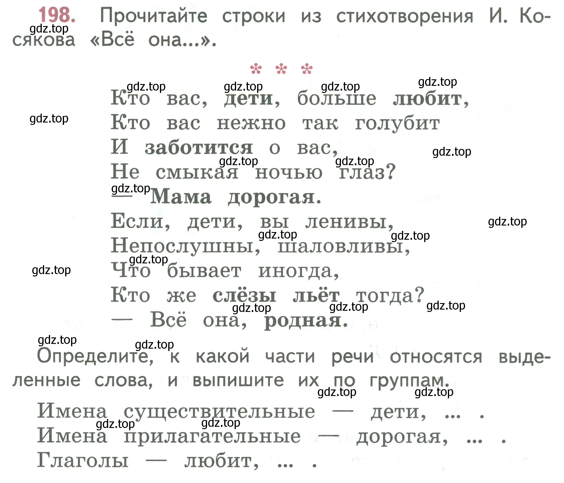 Условие номер 198 (страница 112) гдз по русскому языку 2 класс Климанова, Бабушкина, учебник 2 часть