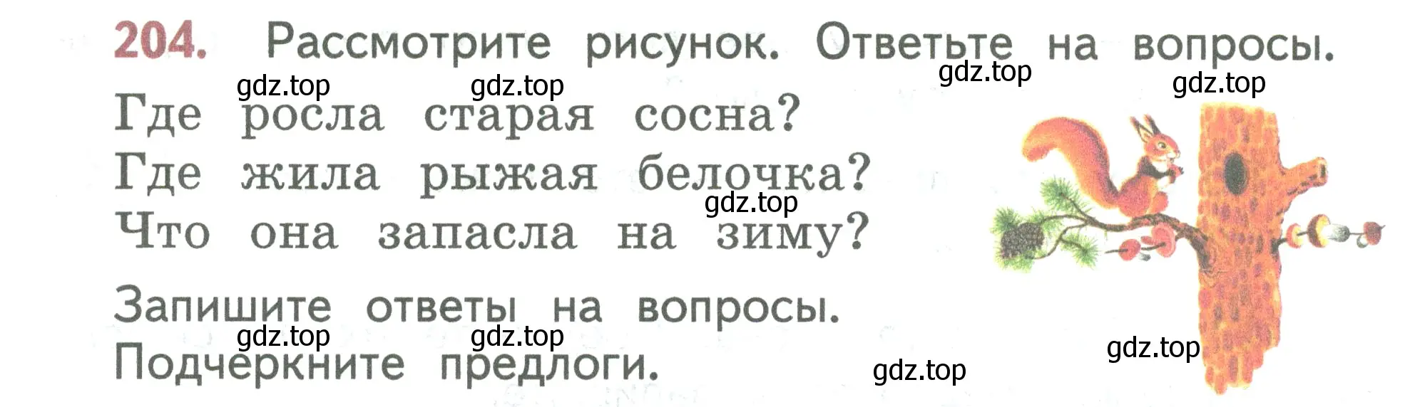 Условие номер 204 (страница 116) гдз по русскому языку 2 класс Климанова, Бабушкина, учебник 2 часть