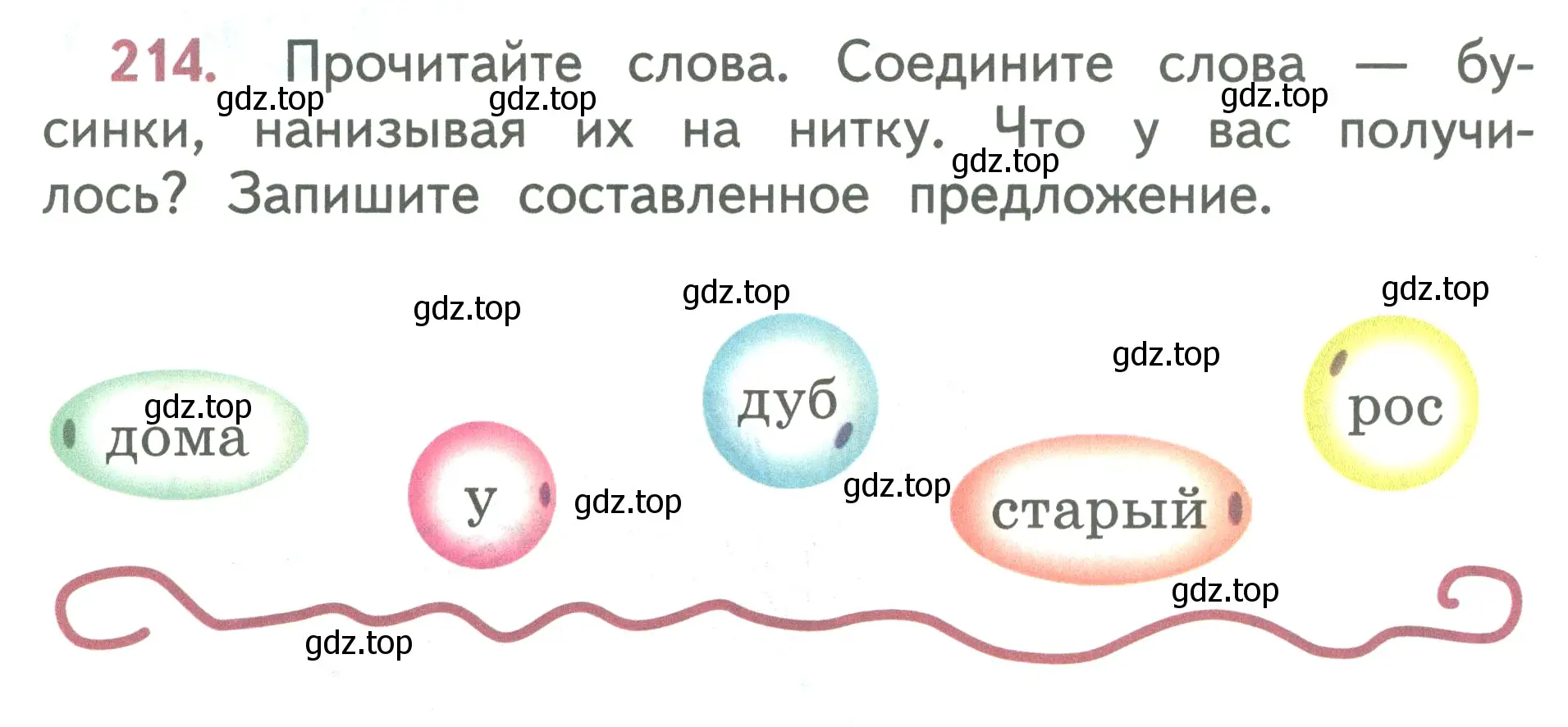 Условие номер 214 (страница 124) гдз по русскому языку 2 класс Климанова, Бабушкина, учебник 2 часть