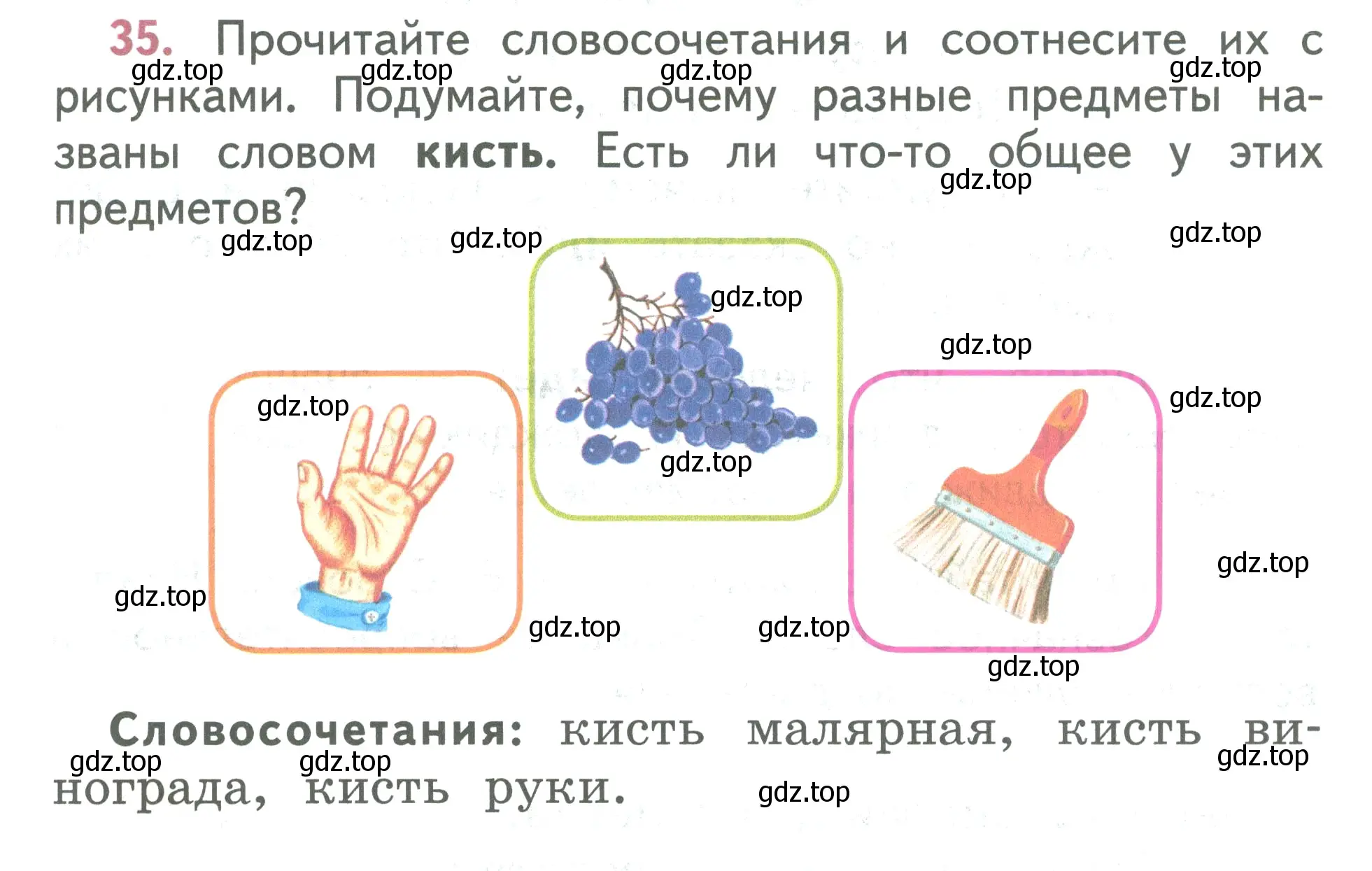 Условие номер 35 (страница 21) гдз по русскому языку 2 класс Климанова, Бабушкина, учебник 2 часть