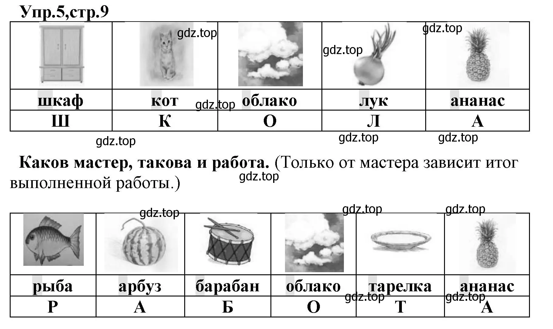 Решение номер 5 (страница 9) гдз по русскому языку 2 класс Климанова, Бабушкина, учебник 1 часть