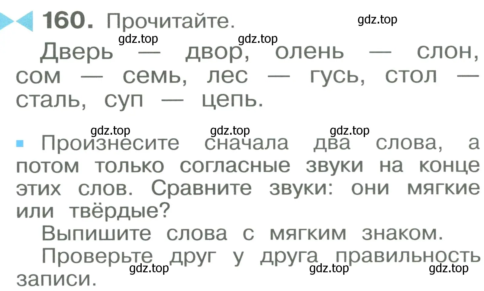 Условие номер 160 (страница 96) гдз по русскому языку 2 класс Рамзаева, Савельева, учебник 1 часть