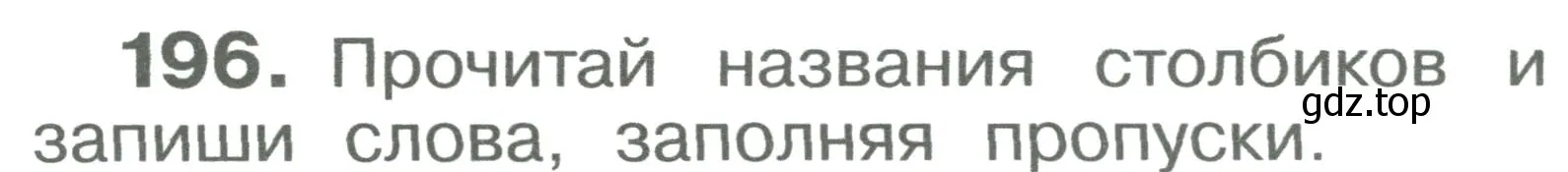 Условие номер 196 (страница 118) гдз по русскому языку 2 класс Рамзаева, Савельева, учебник 1 часть