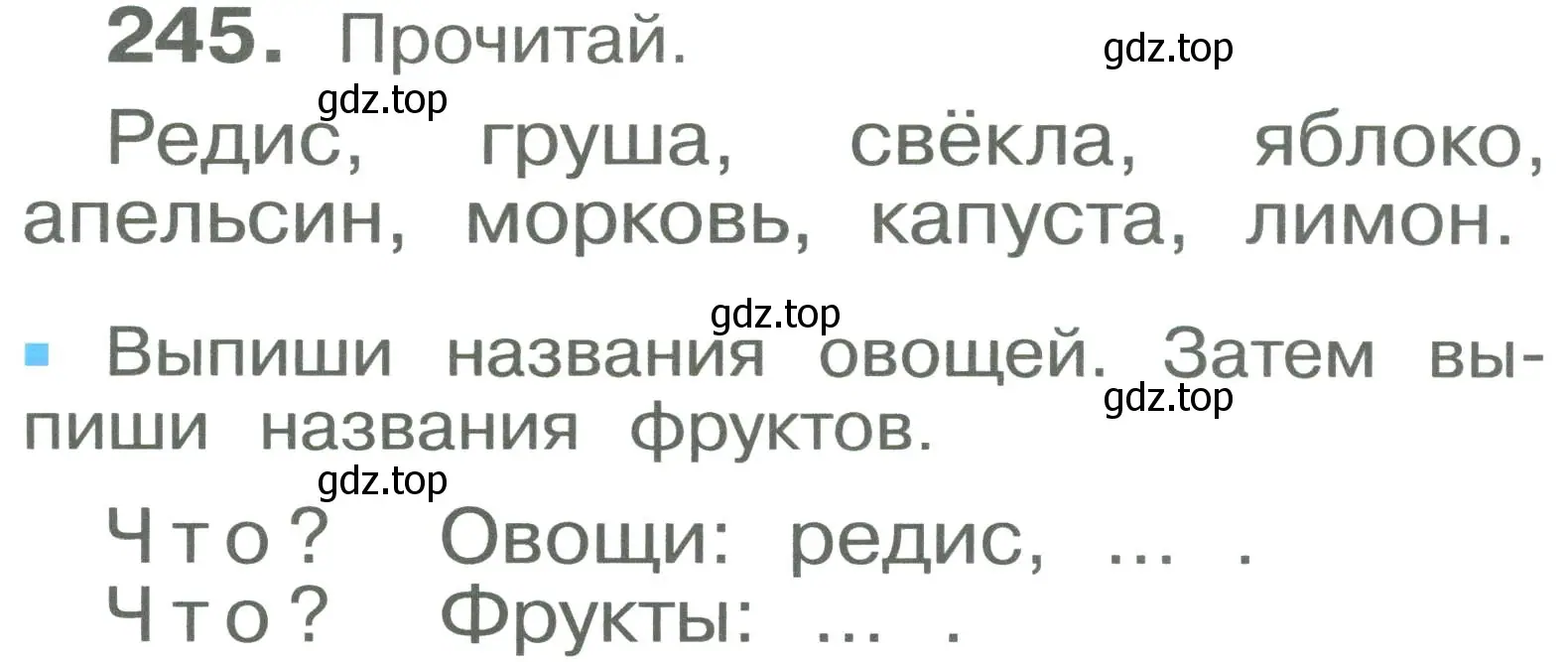 Условие номер 245 (страница 10) гдз по русскому языку 2 класс Рамзаева, Савельева, учебник 2 часть