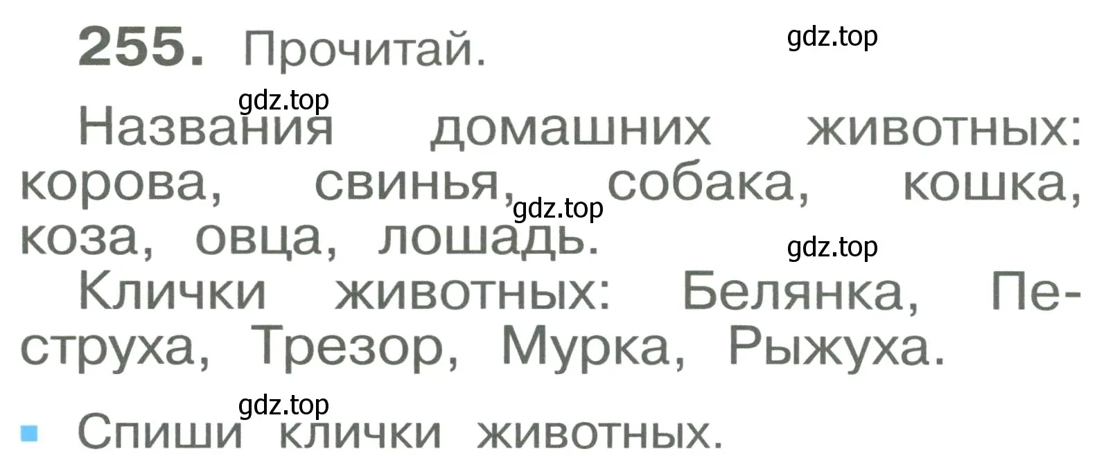 Условие номер 255 (страница 16) гдз по русскому языку 2 класс Рамзаева, Савельева, учебник 2 часть