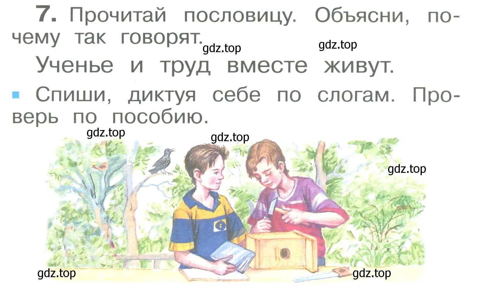 Условие номер 7 (страница 7) гдз по русскому языку 2 класс Рамзаева, Савельева, учебник 1 часть