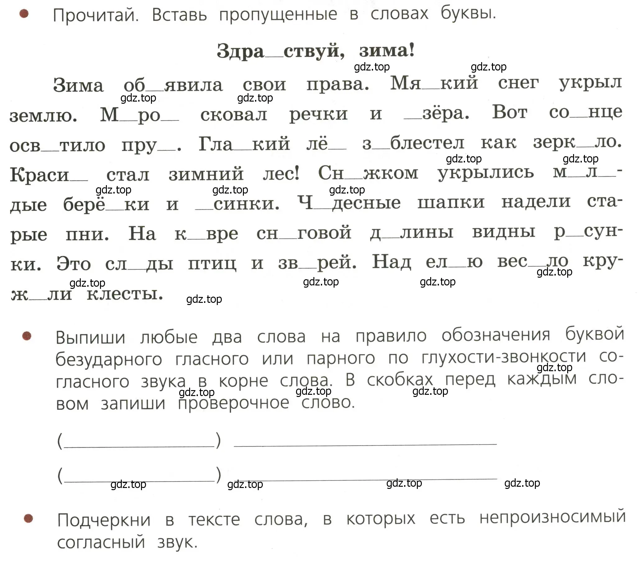 Условие  Проверочная работа (страница 41) гдз по русскому языку 3 класс Канакина, тетрадь учебных достижений