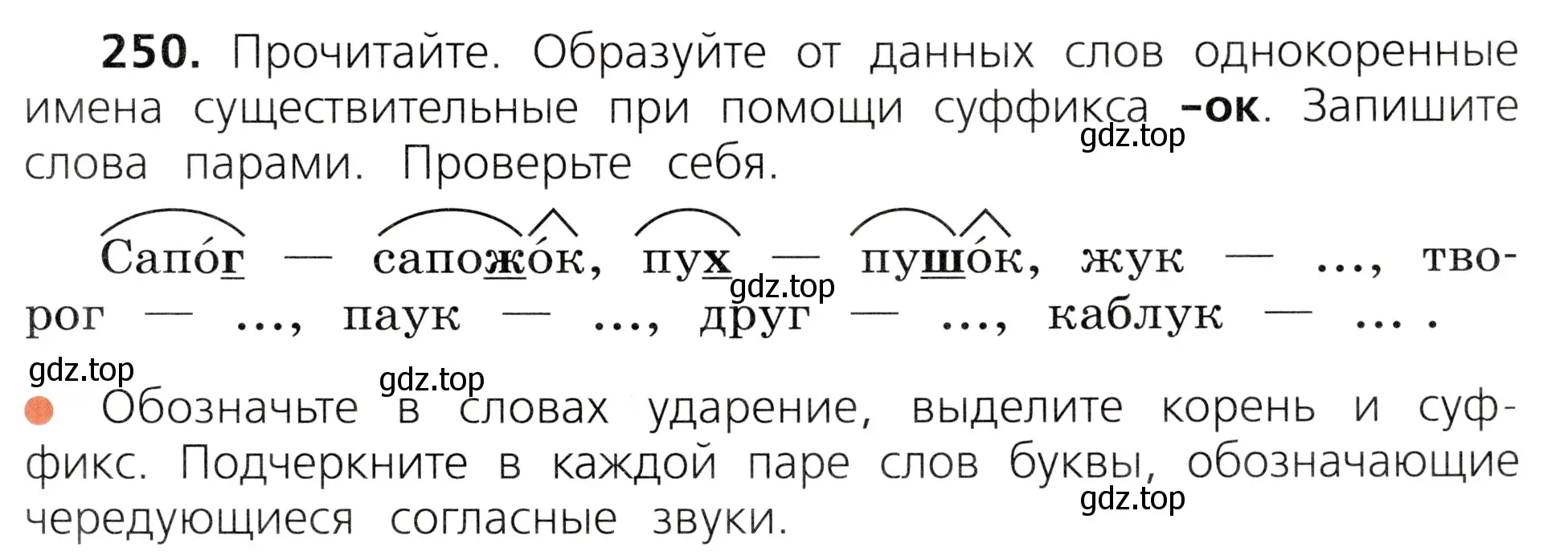 Условие номер 250 (страница 127) гдз по русскому языку 3 класс Канакина, Горецкий, учебник 1 часть