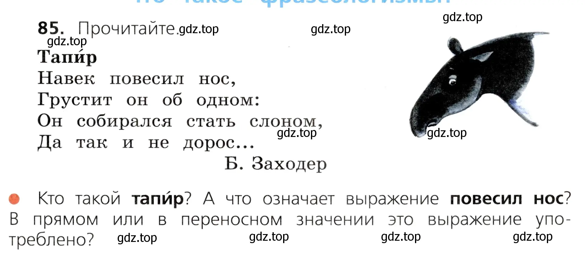 Условие номер 85 (страница 49) гдз по русскому языку 3 класс Канакина, Горецкий, учебник 1 часть