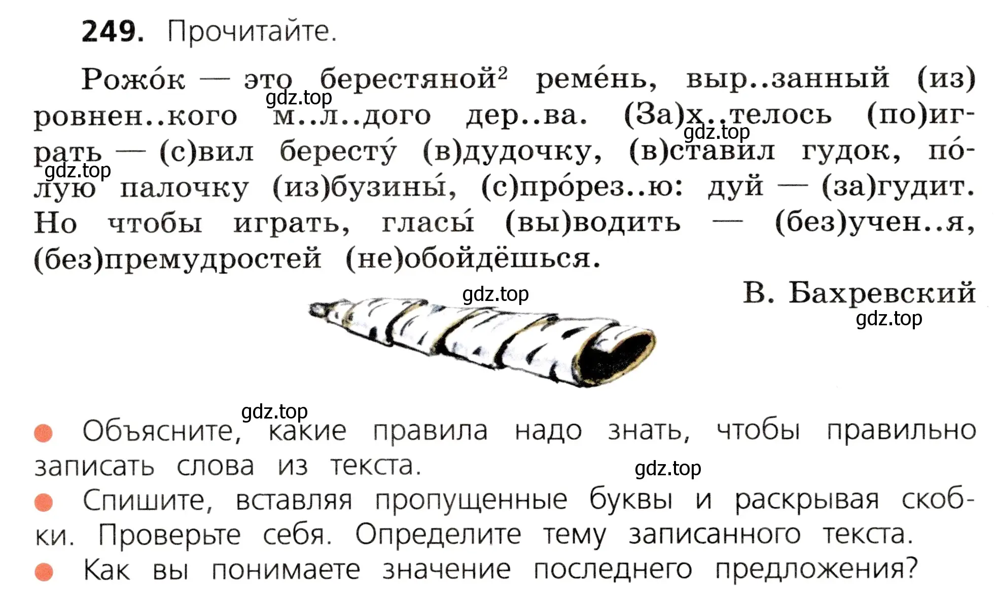 Условие номер 249 (страница 134) гдз по русскому языку 3 класс Канакина, Горецкий, учебник 2 часть