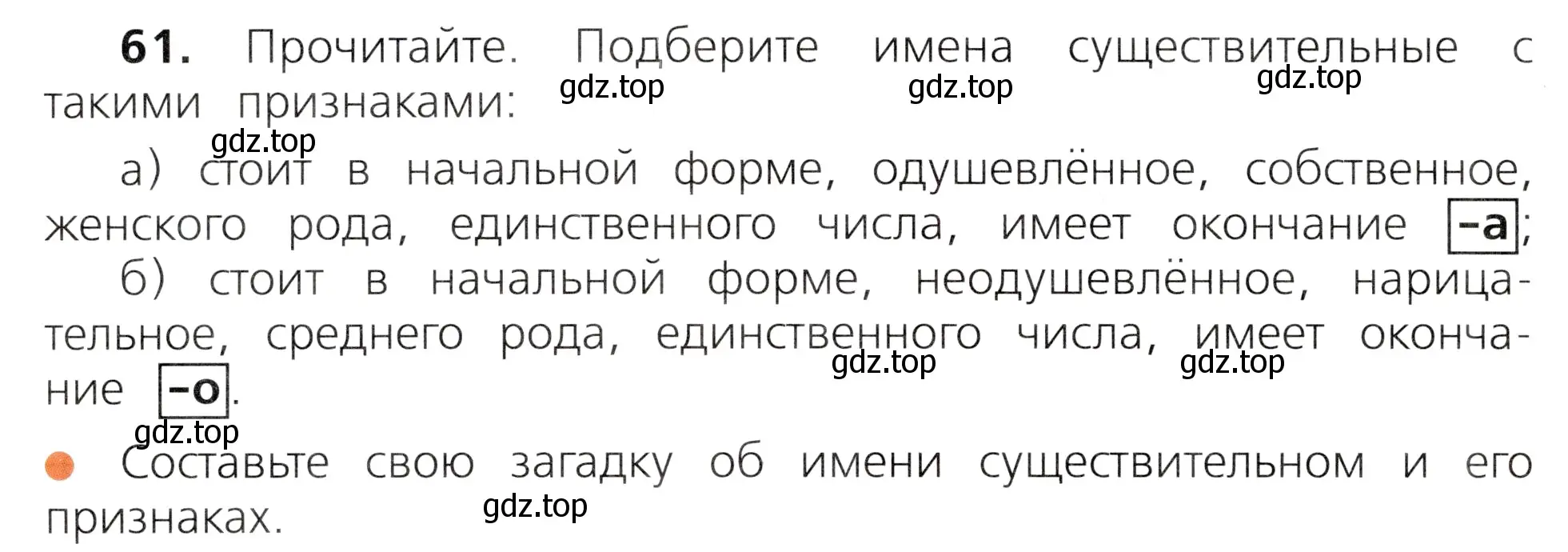 Условие номер 61 (страница 34) гдз по русскому языку 3 класс Канакина, Горецкий, учебник 2 часть