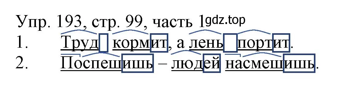 Решение номер 193 (страница 99) гдз по русскому языку 3 класс Канакина, Горецкий, учебник 1 часть