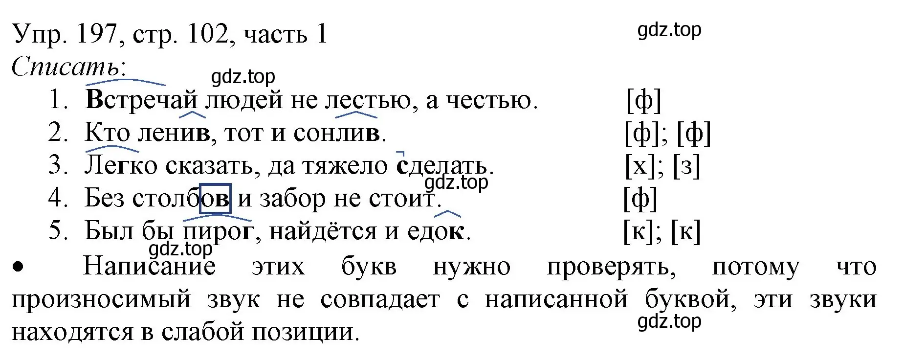 Решение номер 197 (страница 102) гдз по русскому языку 3 класс Канакина, Горецкий, учебник 1 часть