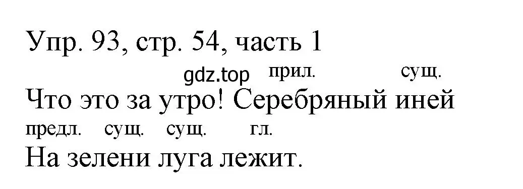 Решение номер 93 (страница 54) гдз по русскому языку 3 класс Канакина, Горецкий, учебник 1 часть